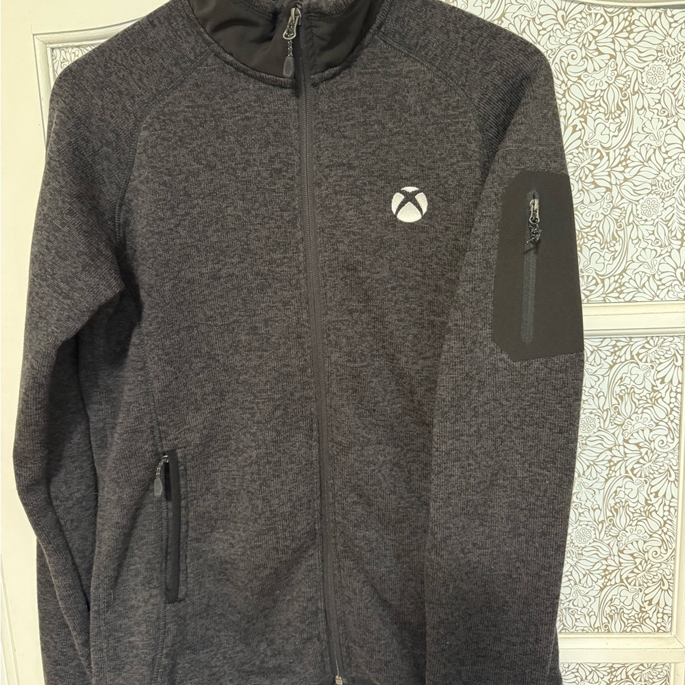Men's Grey Fossa Full Zip Jacket with Microsoft and Xbox logos
